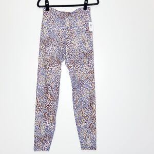 New Old Navy High-Waisted PowerPress Leggings Leopard Women's Size Medium Tall